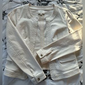 White denim jacket